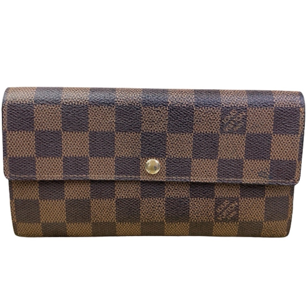 Louis Vuitton Brown Damier Ebene Sarah Wallet